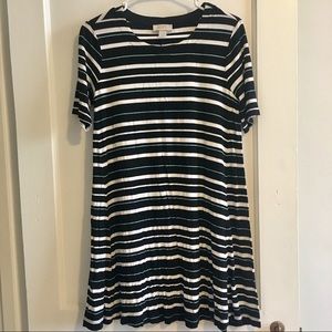 Loft striped t-shirt dress